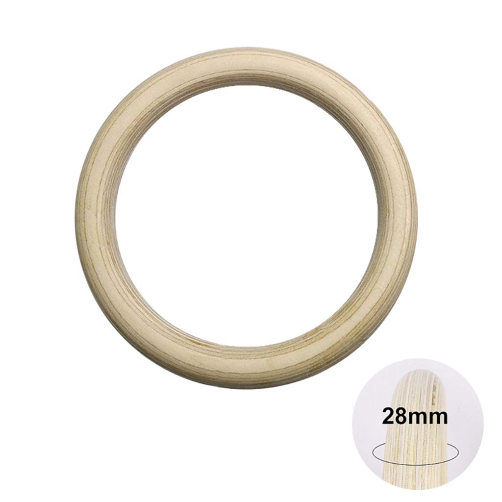 Anelli da Ginnastica, 1pcs Anelli da Palestra, Anelli da Ginnastica in Legno Anello da Allenamento per Palestra per impieghi gravosi