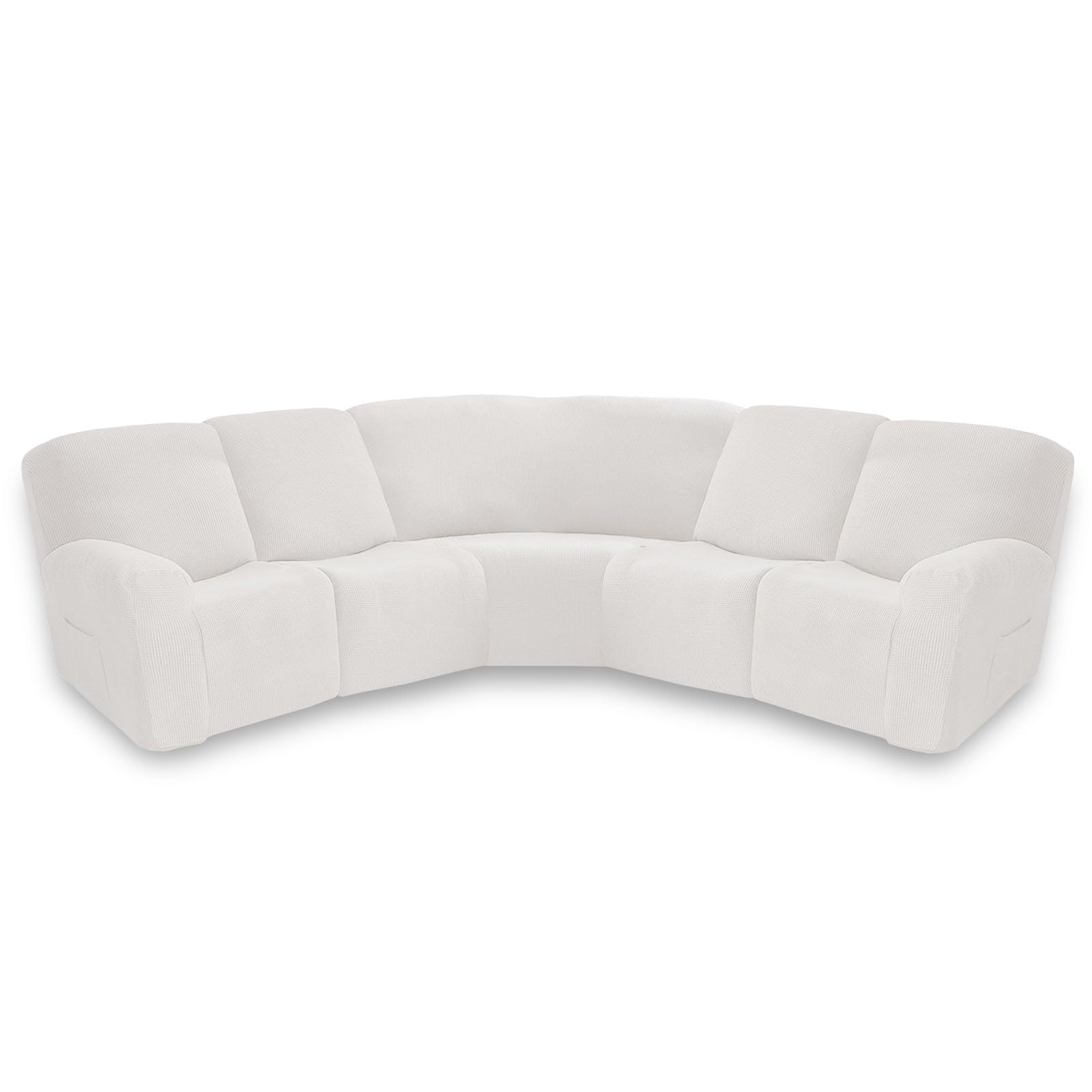 SVFOEBJM Corner Non Slip Sofa Cover Sofa Covers 5 Seater Sofa Slipcovers, Recliner Chair Cover Settee Covers,Recliner Sofa Cushion Covers,Chair Covers for Armchairs(#13,7-pack)