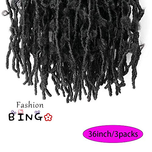 91,5 cm, 5 pacotes de cabelo de crochê com pontos de borboleta para mulheres negras, cabelo ondulado