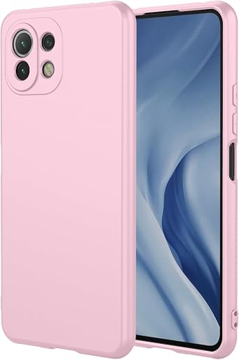 Case for xiaomi Mi 11 Lite, Liquid Silicone Case, Soft Anti-Scratch Microfiber Lining Shockproof Phone Case Compatible with xiaomi Mi 11 Lite A