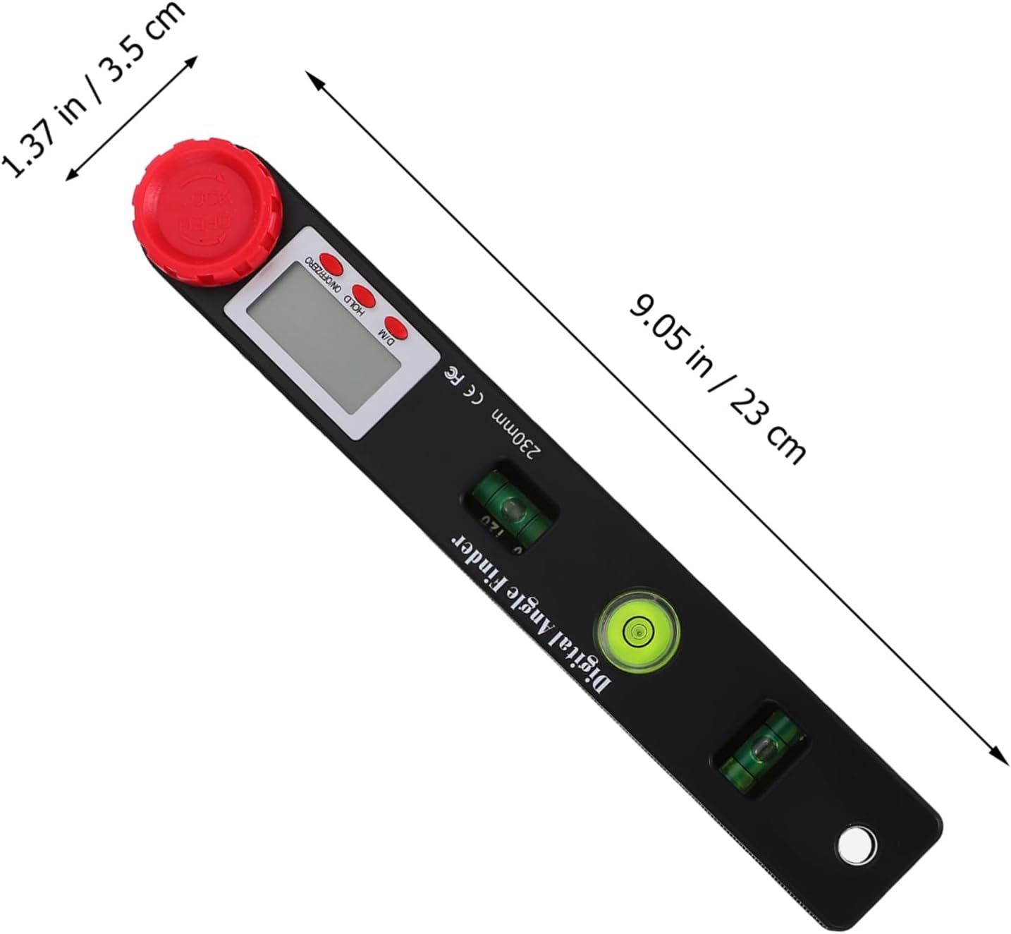 Digital Angle Gauge Precise Plastic Angle Measurement Tool Lockable with High Rigidity Lightweight for Woodworking and Construction Projects No Battery