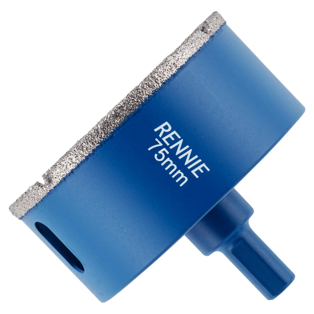 75mm Diamond Hole Saw Drill Bit With Tri Shank For Porcelain Tiles Ceramic Slate Stone Granite Marble Glass. Diamond Core Holesaw/Hole Cutter