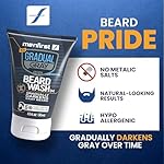 MENFIRST Gradual Gray Darkening Beard Wash for Men - Dark Shades Beard Shampoo - Hypoallergenic, Harsh Chemical-Free, Dermatologist Tested Beard Dye - 4.6 Fl Oz (Pack of 1) - Image 3