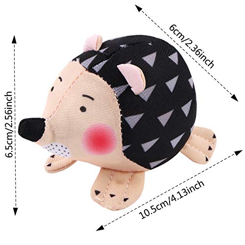 BENBO 1PC Hedgehog Shape Pin Cushion with 100PCS Flat Head Straight Pins, Flower Head Sewing Pins Straight Quilting Pins Sewing Needle Pincushions Quilting Holder Fabric Pin Cushion