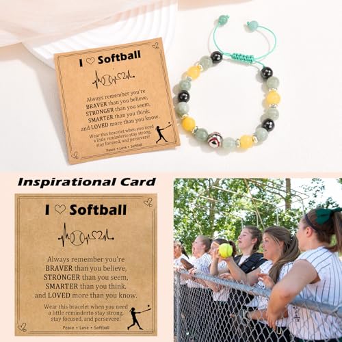 EPIRORA Softball Gifts for Girls, Softball Bracelet Gifts for Teen Girls 8-12, Birthday Graduation Present for Daughter Granddaughter Sister Niece Friend2