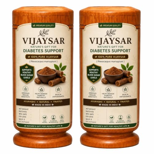 Image of Vijaysar Wood Glass for Diabetes with Neem 150 ML Capacity | Lab Tested Ayurvedic Herbal Water Tumbler for Overnight Infused Water | Reusable Natural Glass (Pack of 2)
