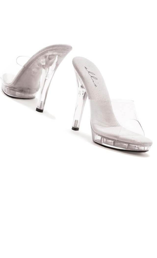 Ellie shoes, m-vanity 5in pump clear ten