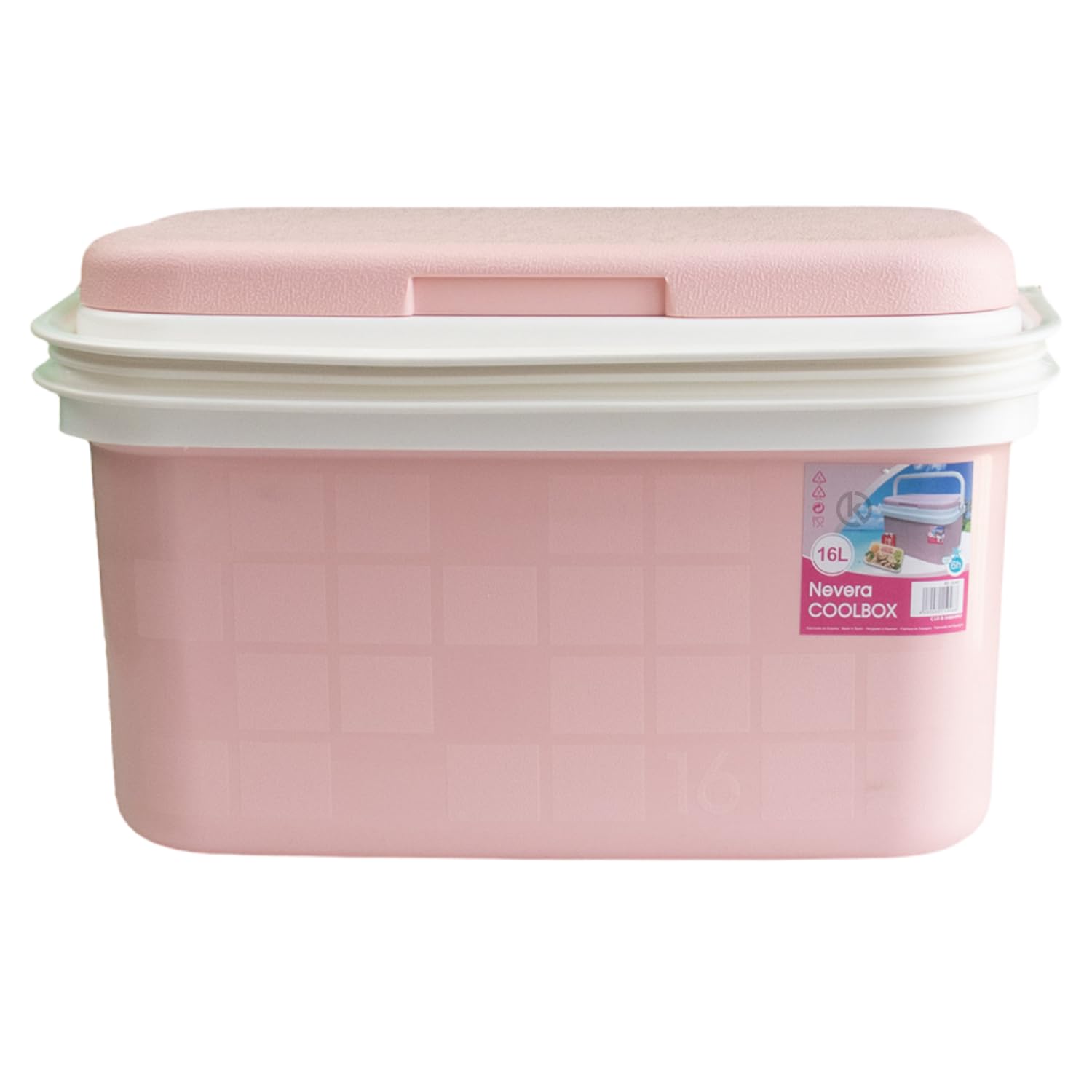 KROWN - Nevera Portátil Térmica, Color Pastel, Polipropileno, Ideal para Actividades al Aire Libre en el Jardín, Camping, Barbacoas, Picnic, Playa, Caja Rígida Térmica