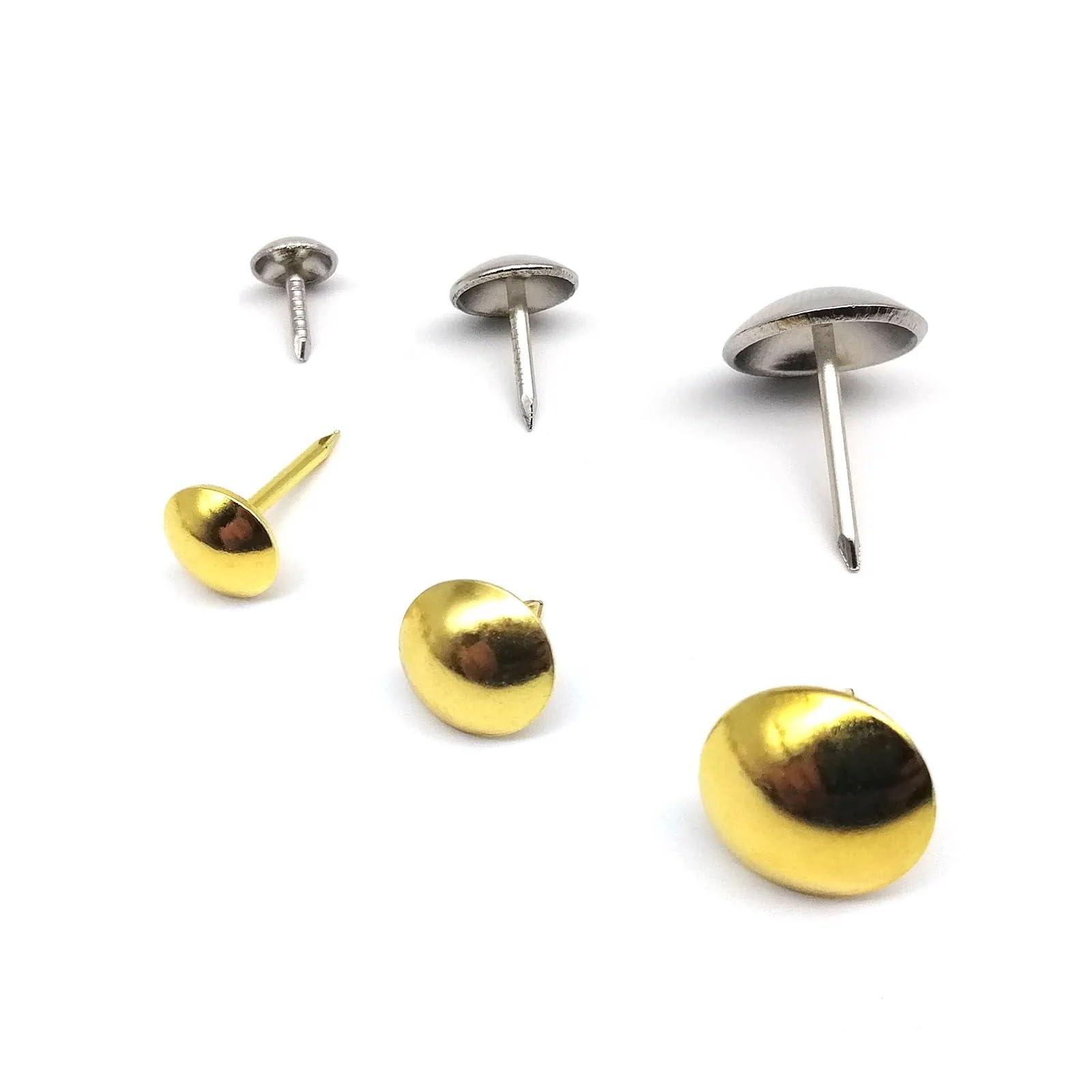 Yangshe One Color 400Pcs Upholstery Nails For Furniture, Jewelry Chest, Wall Door Sofa Decor Tack Studs