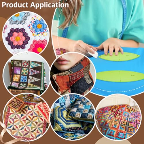 Modèles de matelassage œil de cheval en acrylique BENECREAT durables pour patchwork