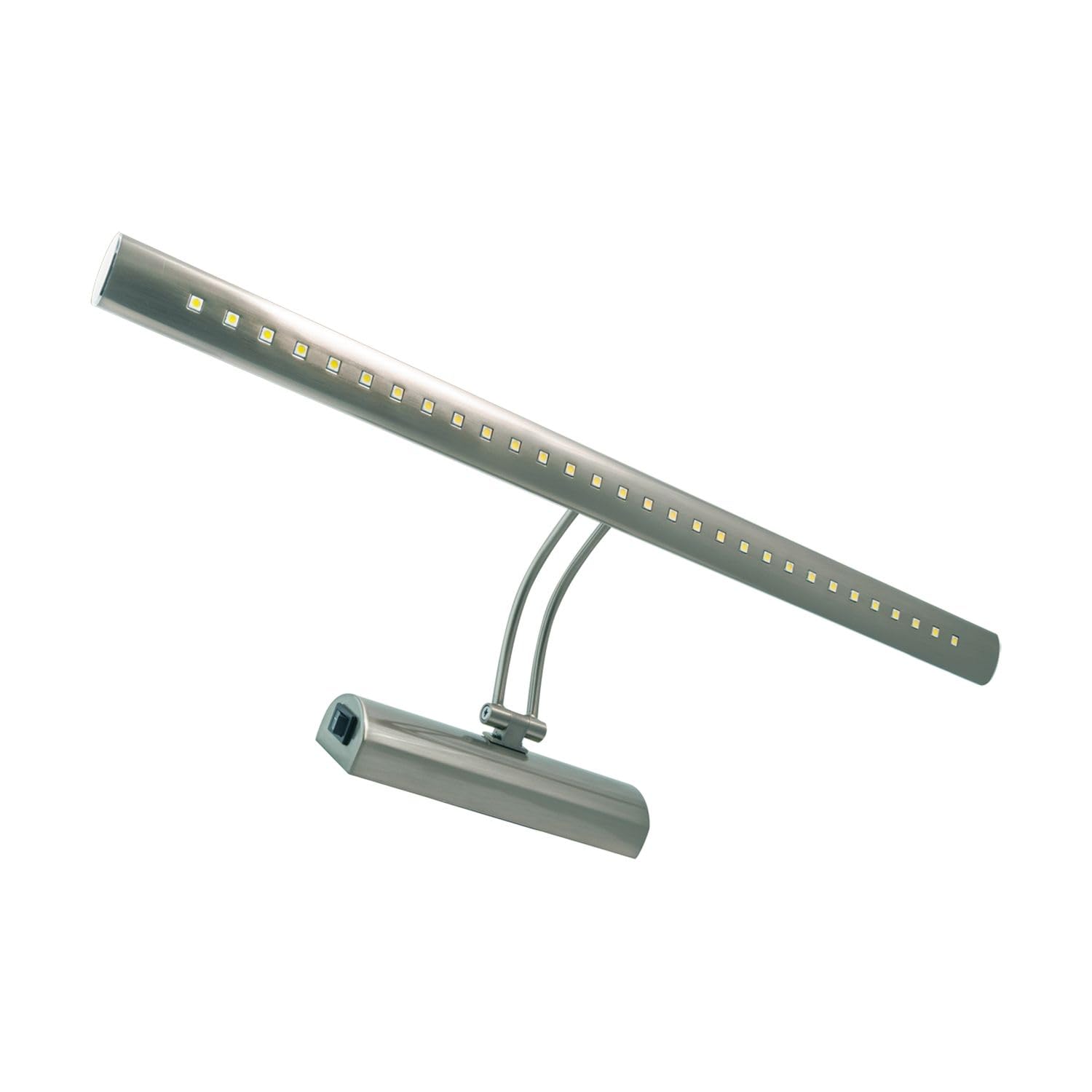 Lampada da parete a LED con interruttore in acciaio inox L: 55,5 cm orientabile 3900 K 750 lm bianco neutro in cromo opaco Lampada da parete luce specchio bagno