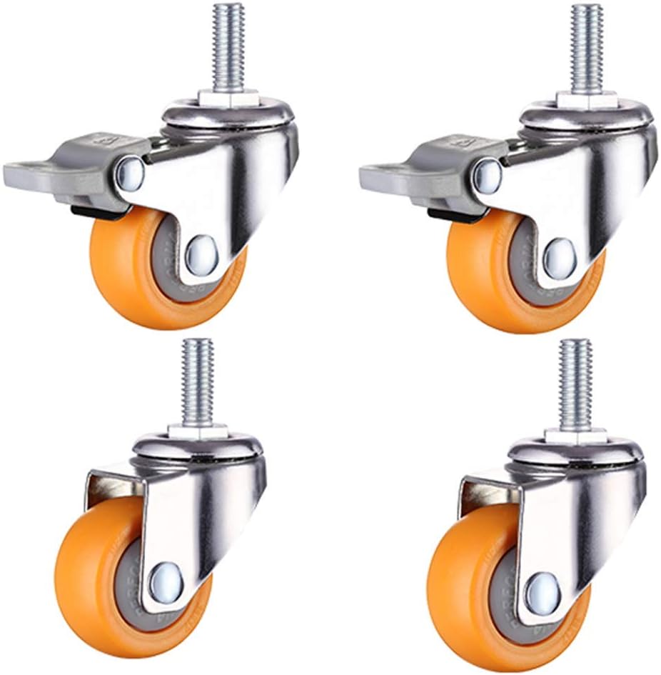 Stem Casters,Threaded Stem M6/8/10mm Swivel Casters with