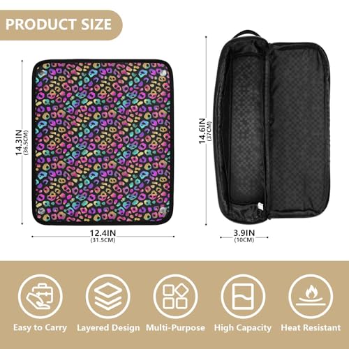 Bolsa de viaje termorresistente para herramientas de cabello miniatura 4