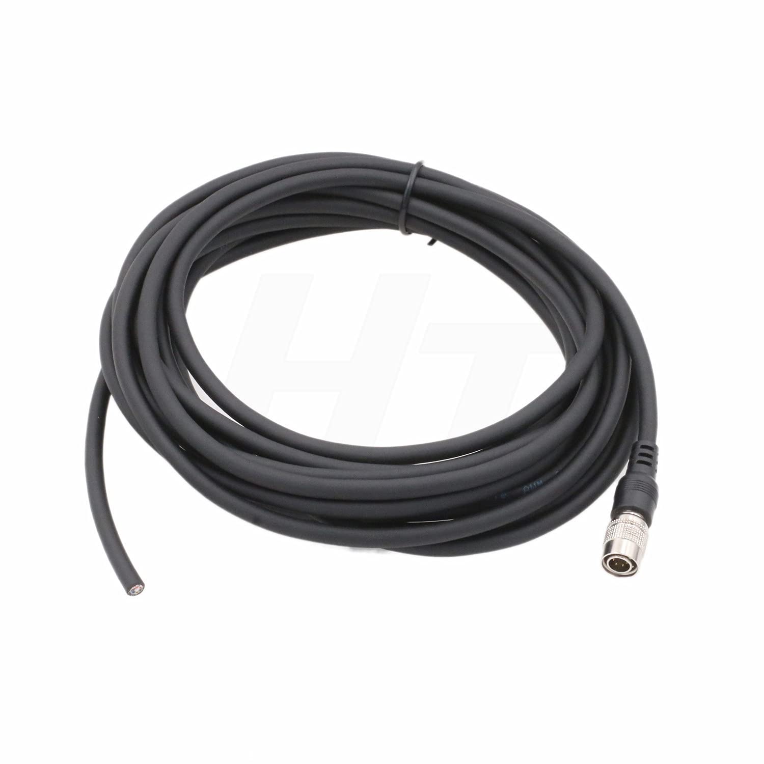HangTon Hirose 6 Pin Male HR10A-7P-6P to Open End Flying Cable Bare Wire for Nikon Topcon Trimble Sokkia Pentax Surveying Instrument (Straight 6-pin - Image 3
