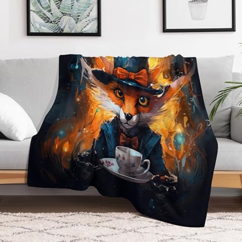 Couverture canapé renard de qualité supérieure flannel moelleuse 150x200 - 3