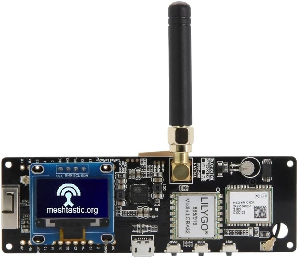 New 2026 TTGO Meshtastic T-Beam V1.2 ESP32 Development Board 868MHz 915MHz 923MHz VViFi BLE GPTS OLED Display AXP2101