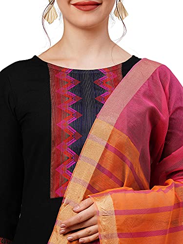 Image of INDO ERA Women's Cotton Straight Kurta Pant With Dupatta Set