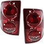 Evan Fischer Tail Light Set of 2 Compatible With 2005-2010 Dodge Dakota, Fits 2011 Ram Dakota Clear & Red Lens Driver and Passenger Side