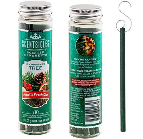 Scentsicles O Christmas Tree Scented Ornaments with Hooks - 2 Bottles (12 Sticks Total) - Image 4