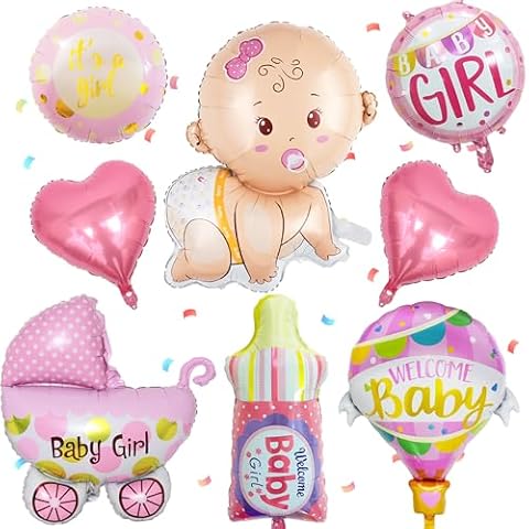Aoyama Baby Girl Gender Reveal Balloon Set Cover