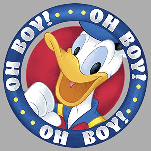 Disney Characters Oh Donald Boy's Heather Crew Tee2