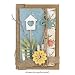 Ideen mit Herz Mini-Holzzaun | 90cm lang | zuschneidbar | kleiner Zaun zum Basteln & Dekorieren | Miniatur-Zaun für Modellbau, Puppenhaus, Terrarium, Garten, Blumentopf (Design 2 | 5cm hoch | weiß)