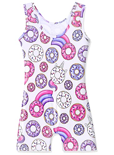 HOZIY Girls Gymnastics Leotards for Kids Tumbling Outfits Biketard Sparkle Adorable Pattern