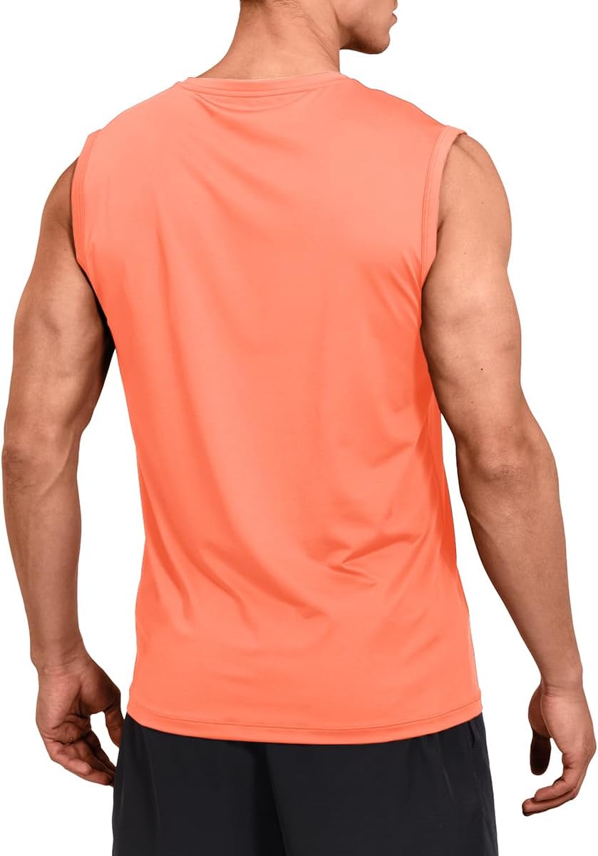 M MOTEEPI Mens Sleeveless Muscle Shirts Workout Athletic Gym Tank Tops Quick Dry - Image 2