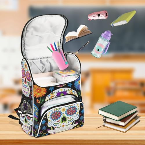 Mochila escolar reflectante con compartimento para portátil infantil 6
