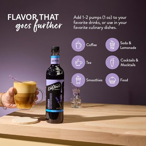Image of DaVinci Gourmet Sugar-Free Lavender Syrup, 25.4 Fluid Ounces (Pack of 1)