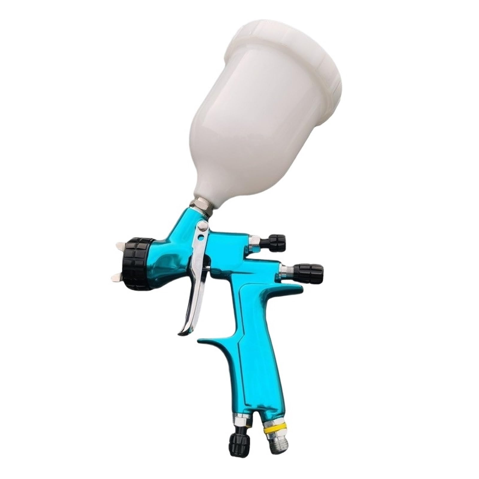Pistolety Natryskowe 1,3 Mm Z Dyszą,5 Pistolet Na Sprężone Powietrze Powierzchnia Samochodu Narzędzia Do Malowania Lakier Natryskowy Pneumatyczne Aerograf(Blue)