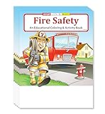 ZOCO &ndash; Fire Safety for Kids &ndash; Firefighter Coloring Books (25 Bulk Pack, Without Crayons) &ndash; Fire Prevention Week Items &ndash; Birthday Party Favors & Activities