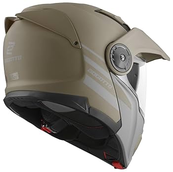 Bogotto FG-102 Duo Fibreglass Flip-Up Helmet, Brown Matt, XS