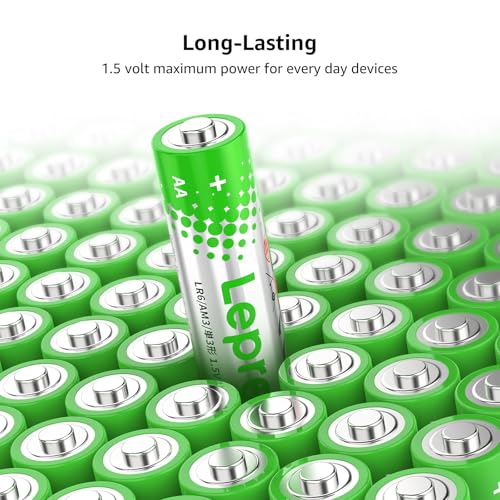 Lepro AA Batteries 48 Pack (Reclosable Packaging) - 1.5V Alkaline Double A Batteries with 2800mAh Max Long-Lasting Power, Leak-Proof & Corrosion-Resistant, Ideal for Home & Office Devices by Lepro - Image 4