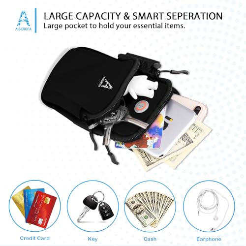 Image of Multifunctional Outdoor Sports Armband Running Sport Armband with Key Holder and Earphone Hole Sweatproof Running Armbag Holder Compatible with iPhone X /8 Plus /7 /6S / Galaxy S9 /S8 Plus