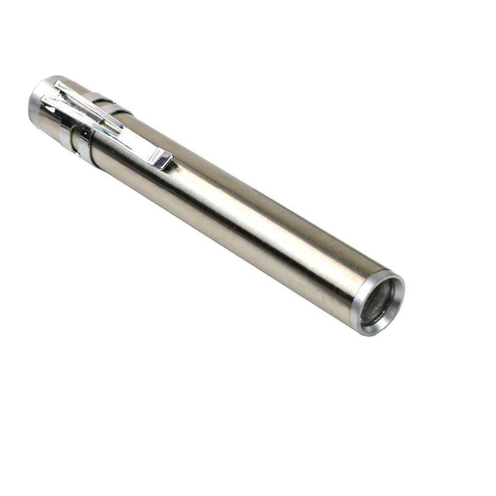 Linnet Linnet Metal Portable Mini Flashlight Stainless Steel Glare Medical Flashlight Pen/Light LED with Lithium Battery