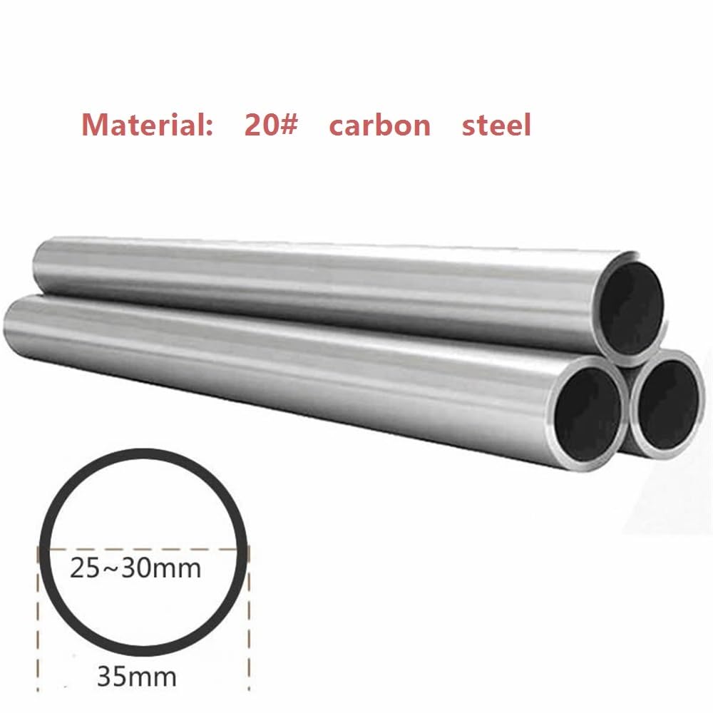Tubo industrial Tubo redondo de acero al carbono n.° 20, longitud 500 mm, pulido for la industria construcción(35 * 25mm)