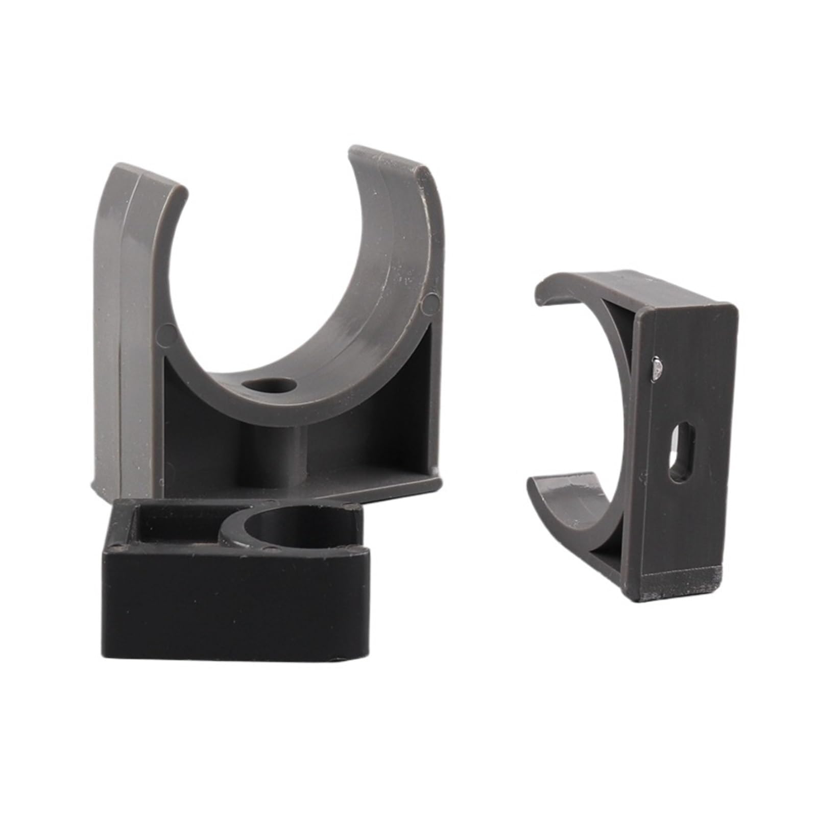 Plastikowe klipsy do węży 10 sztuk zacisków rurowych PVC ID 20~50mm rura doprowadzająca wodę do akwarium typu U uchwyt karty mocujący narzędzia do mocowania rur nawadniających(G2,50mm)