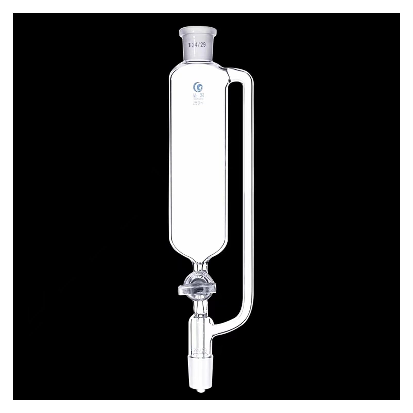 1 Stück 25 ml bis 1000 ml Laborglas Scheidetrichter mit konstanter zylindrischer Form Tropftrichter mit konstantem Druck und PTFE-Kolben(100ml 24x24)