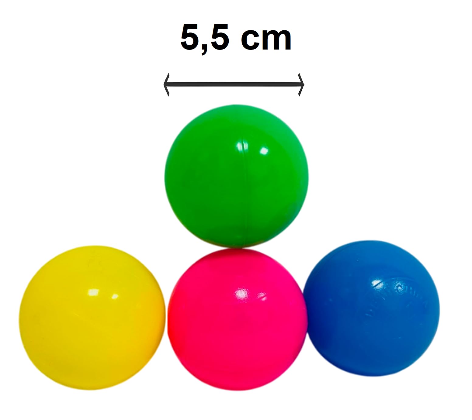 Palline per Racchettoni Spiaggia Leggere Set 4 Palline Grandi 5,5cm Beach Tennis Racchette Spiaggia Pallina Ricambio 4 Pezzi per Racchettoni Colorate Estate Racchette Giardino Padel Adulti