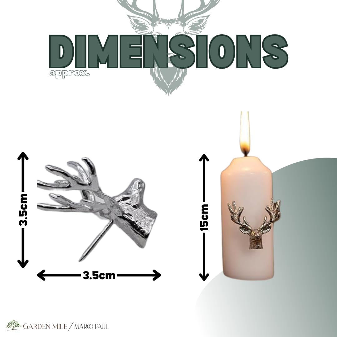 Marco Paul Kerze Im Glas Mit Hirschdekor - Zitrone Lavendel Duft