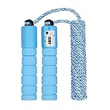 KOIROI Springseil Kinder, Springseil Speed Rope,Springseil Sport,springseil Boxen,Springseil mit Zähler & Komfortablen Griffen Speed Rope Skipping Rope für Sport Training, Boxen, MMA (Blau)