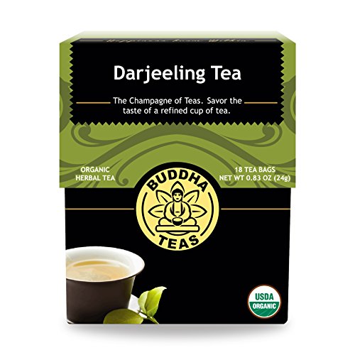 Buddha Teas Organic Darjeeling Tea - Ou Kosher, Usda Organic, Ccof Organic, 18 Bleach-Free Tea Bags #TOP6