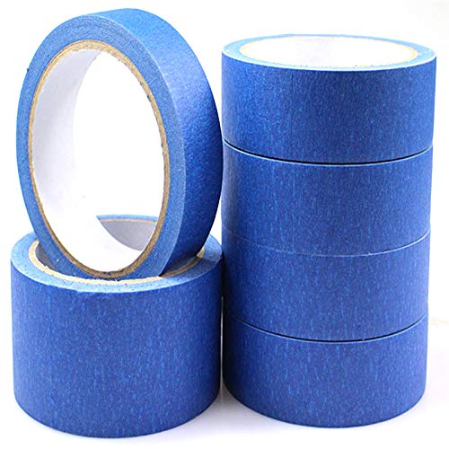 Image of Blue Painter's Tape 33 Yards, Multi Surface Masking Tape in Total, 8-50mm Wide Multi Size Painting and Decoration Supplies, Indoor and Outdoor Use