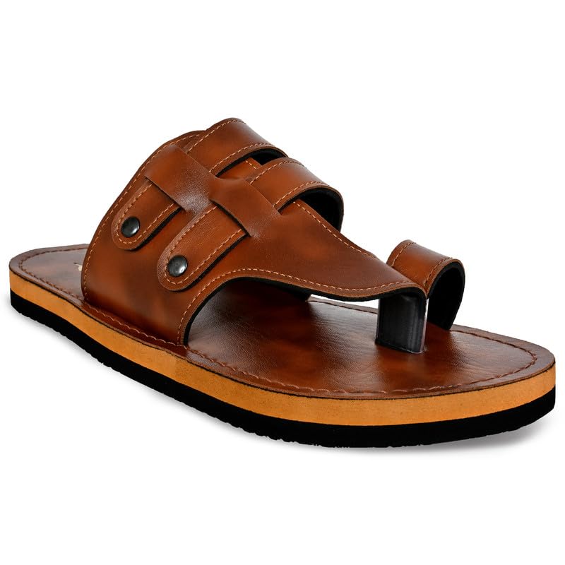Image of Stylish Flip Flops and Slippers for Men | Comfortable & Lightweight Rubber Chappals Anti-Skid, Durable, Casual Footwear for Home & Outdoor Use (ALL-SWOLTEK-SL-25-01-SL-25-01 PT)