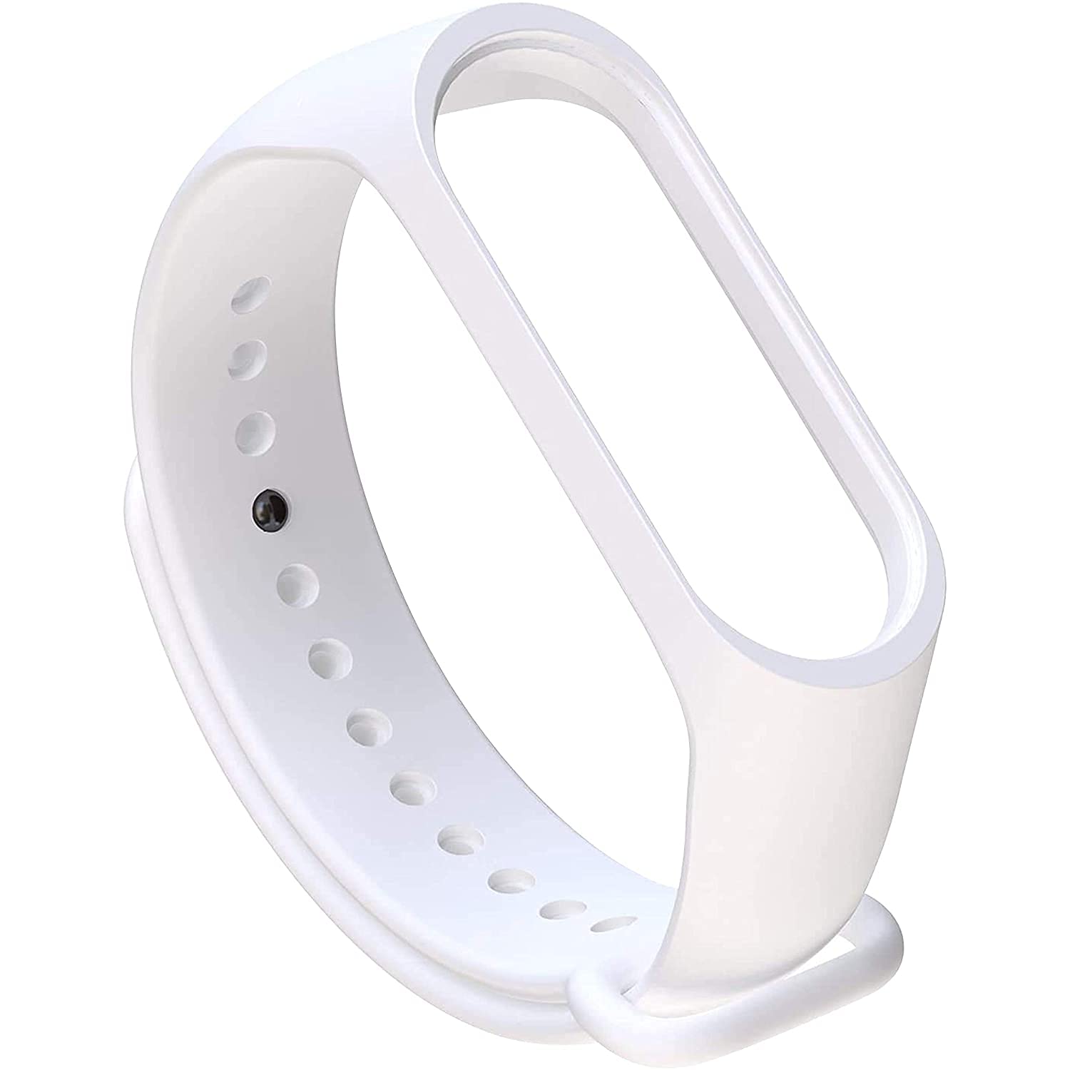 CROSSVOLT Adjustable Compatible Mi Band 3/ Mi Band 4 Watch Silicone Strap Band Bracelet (Not Compatible with Mi Band 1&2)- WHITE (B09HSHNL5Q) Amazon Price History, Amazon Price Tracker