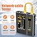 Cable Tester Kit for RJ45 RJ11 RJ12 Port Network Ethernet Wire Test,Fast/Slow Mode,Remote Tester,LAN Tester for Network Repair, Electrical Tool with Wire Stripper,Storage Bag for Home & Office Use
