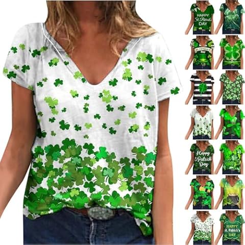 luoluoluo St. Patrick's Day 3D Printed T-Shirt Cover