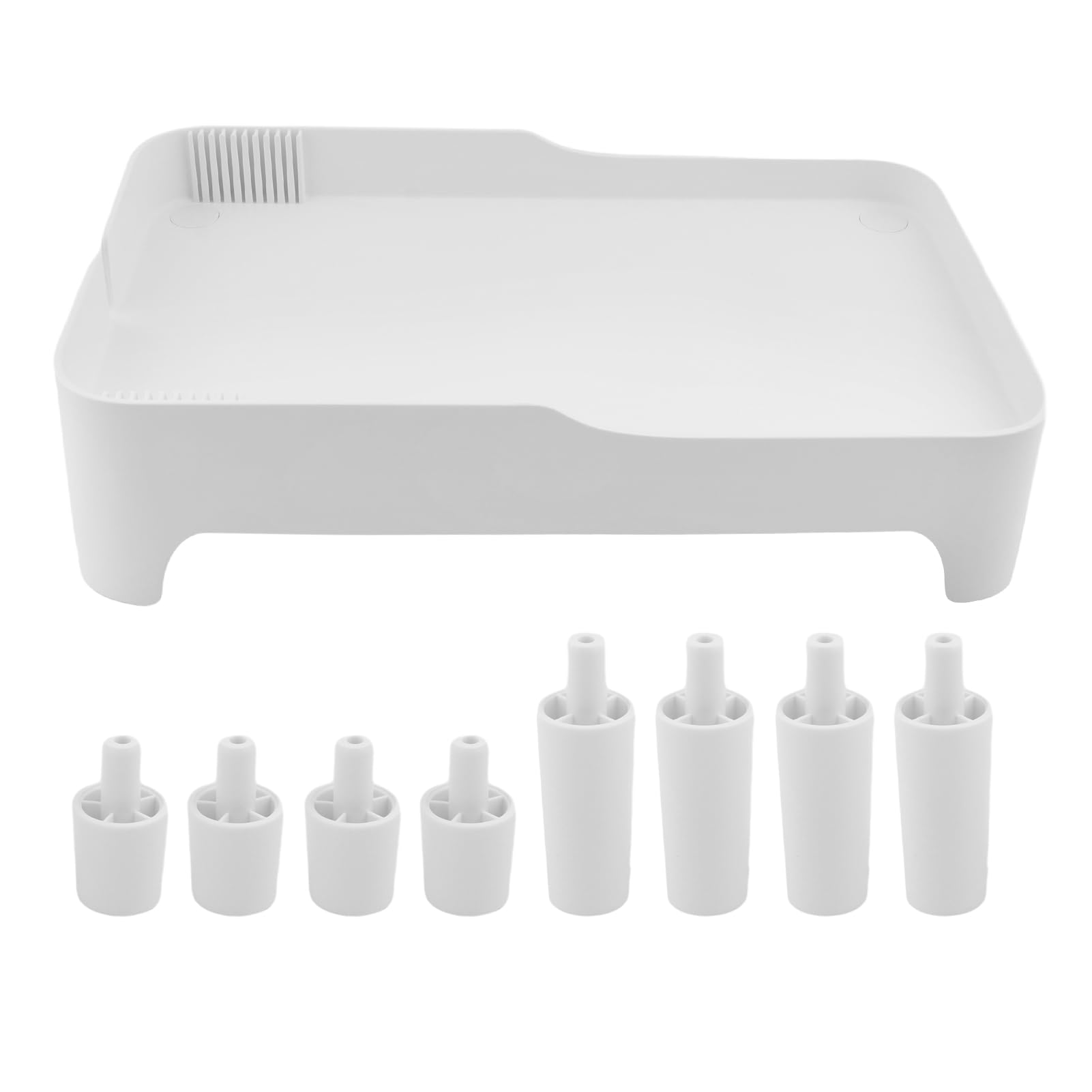 Elevated Pet Food Stand Adjustable Height - Ergonomic Cat & Dog Feeder Shelf with Storage Drawer | Compatible with Automatic Feeders, Protects Neck Health | Durable Snack Organizer for Treats & Food