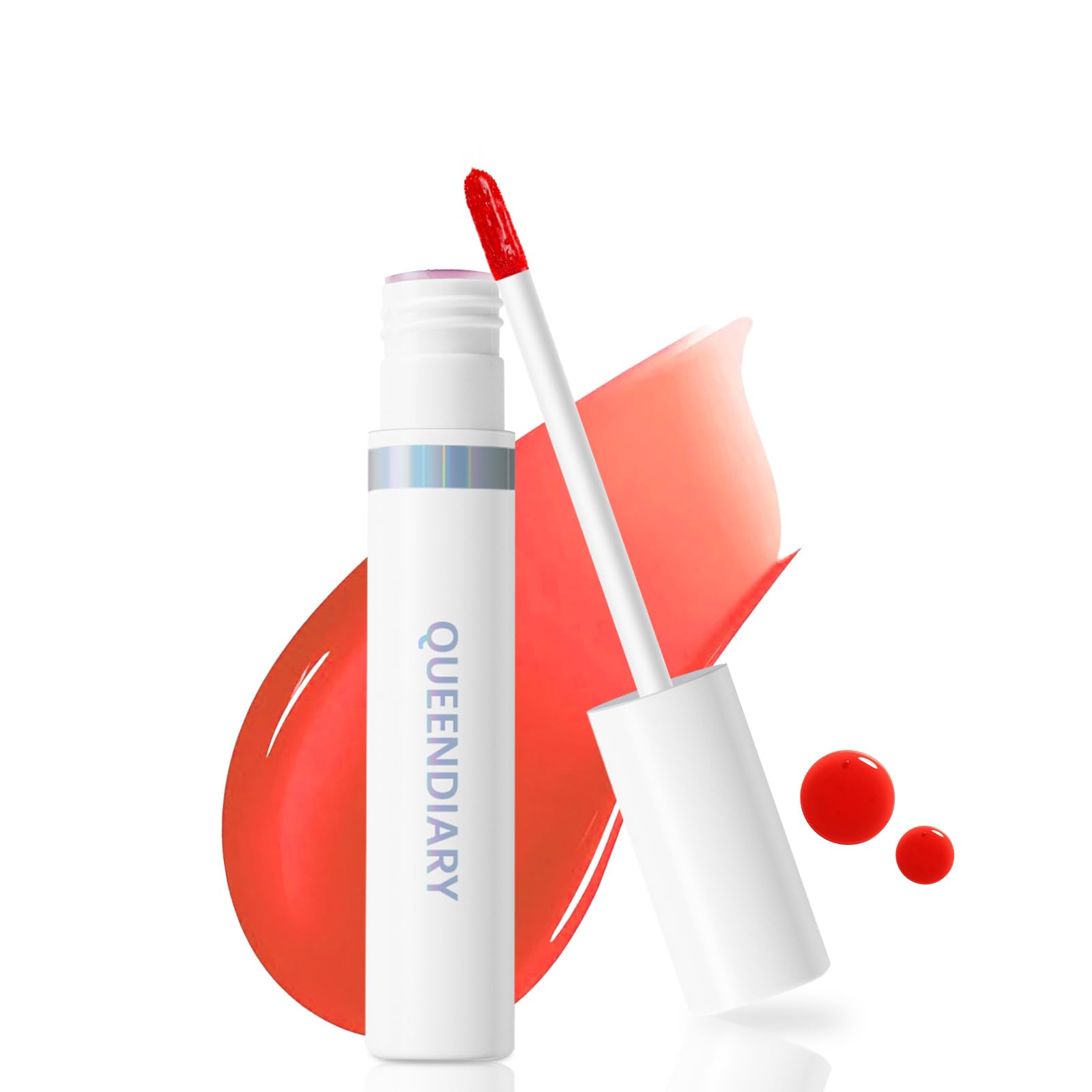 QueenDiary lip stain peel off lip gloss all day long lasting Waterproof and Transferproof lip tint - matte